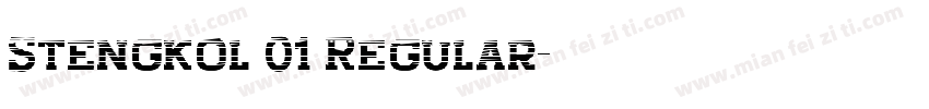 Stengkol 01 Regular字体转换